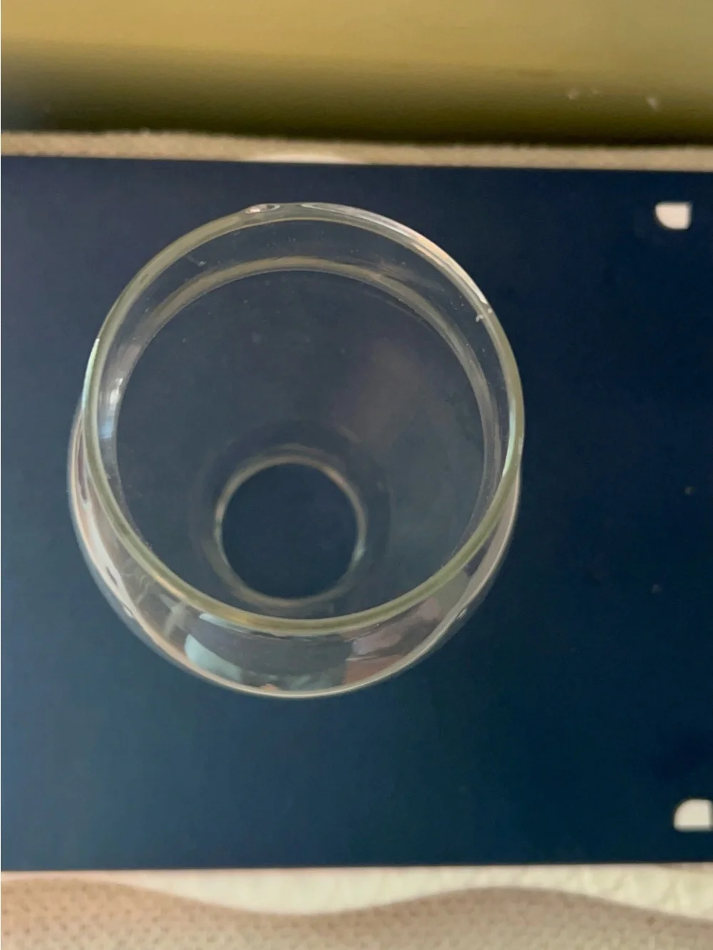 Clear Glass Hurricane Lamp Shade 8in Tall 2 inch diameter